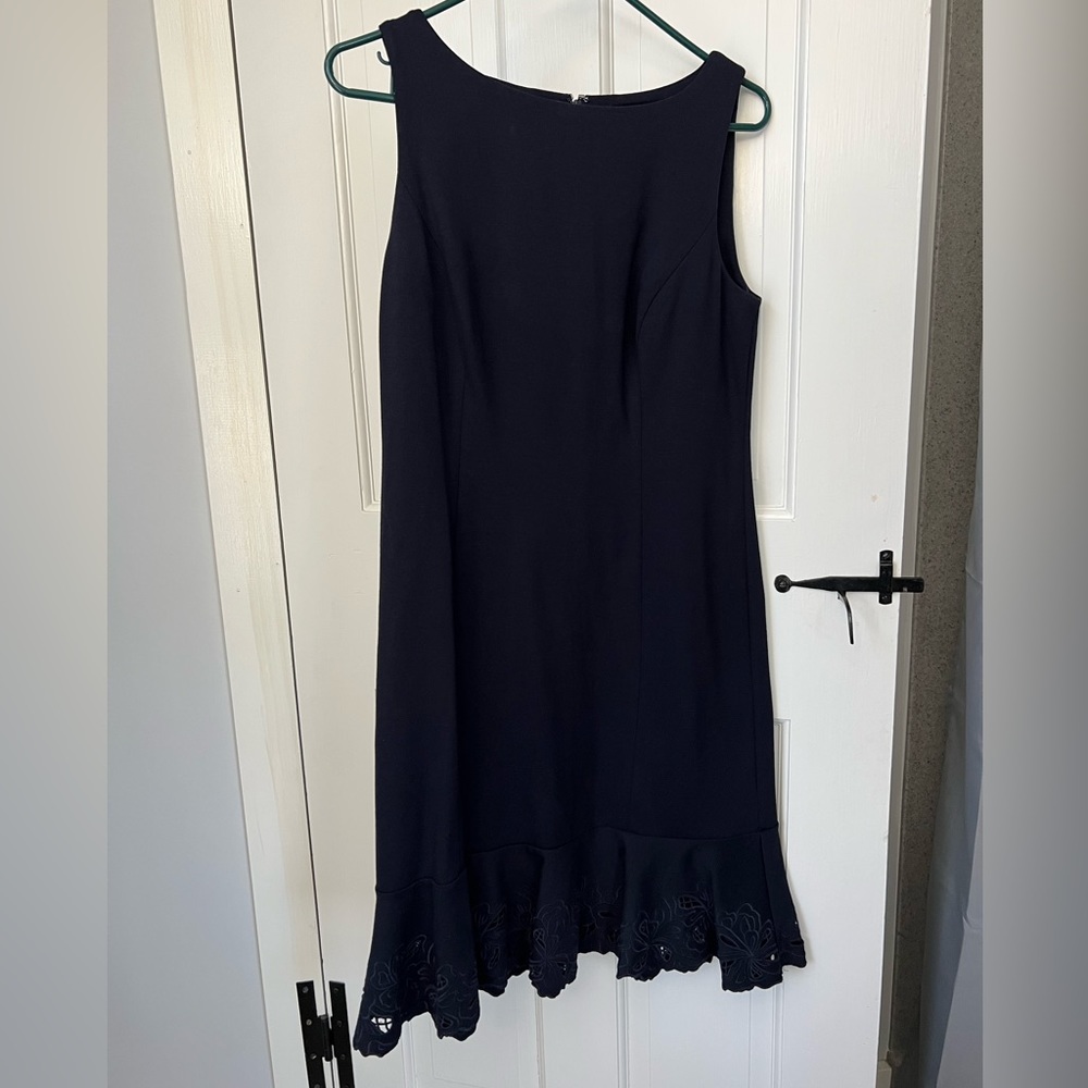 Talbots women’s sleeveless dress new with tags, navy blue size 4